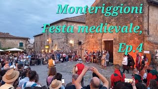 Monteriggioni Festa Medievale 2024  Lotta dei cavalieri medievale [upl. by Nnylyma767]