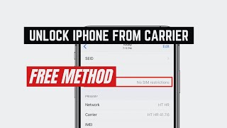 How to unlock SIM ICCID for iPhone carrier lock [upl. by Winslow397]