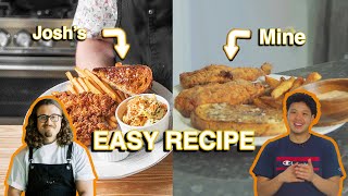 best chicken ever  Trying Josh Weissmans Raising Canes Recipe EASY [upl. by Ahseneuq]