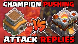 TH8 Champion League Attacks  TH8 VS TH11 Attack Replies  Push to Titan [upl. by Ahsirat]