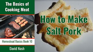 How to Make Salt Pork  Homemade Salt Cured Pork  Beginnings of Bacon [upl. by Steiner]