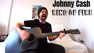 Ring of Fire  Johnny Cash Acoustic Cover by Joel Goguen [upl. by Amihsat540]