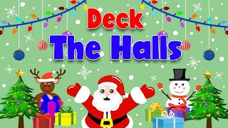 Deck the Halls Christmas Song With Lyrics  Christmas Songs And Carols  Christmas Sparkle [upl. by Londoner830]