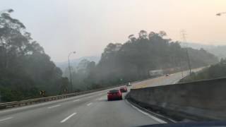 BMW F30 328i Msport M performance at Karak highway Gombak  Bentong [upl. by Macdonald492]