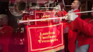 London Fanfare Trumpets  God Save The Queen Gordon Jacob Pt2  7 Piece Fanfare Team [upl. by Kreiker]