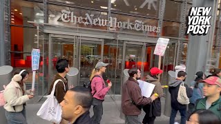 New York Times tech staff strikes threatening Election Day coverage [upl. by Diannne]