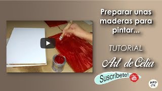 Cómo preparar unas maderas para pintar [upl. by Armillda]