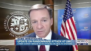 Cyber expert calls UMC ransomware attack national security issue 6 pm [upl. by Atekehs]