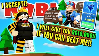 NINJA LEGENDS MAX RANK BULLY GETS OWNED Roblox [upl. by Carver]