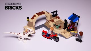 Lego Jurassic World 76945 Atrociraptor Dinosaur Bike Chase Speed Build [upl. by Melc]