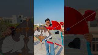 FLY A 3 DIFFERENT TYPES OF POLYTHENE KITE 🤩 shorts pkcrazyexperiments [upl. by Nahtan]