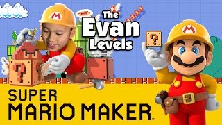 Lets Play SUPER MARIO MAKER  The Evan Levels [upl. by Noivart93]