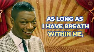 MAGNIFICENT OBSESSION  NAT KING COLE LYRICS [upl. by Stockton]