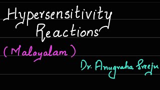 HYPERSENSITIVITY REACTIONS PART 1 MICROBIOLOGY  MALAYALAM [upl. by Adrien]