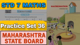 Practice set 36  Class 5th  Decimal Fractions Chapter 9  Maths [upl. by Sholom937]