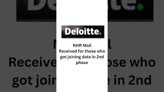 Deloitte Joining Update 2023  Deloitte NHR amp Dstart Registration  deloitte joining update2023 [upl. by Carlen]