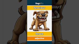 🇬🇧🇷🇴 ferocious  feroce  vocabulary builder  learn English  să învățăm engleza [upl. by Oicor35]