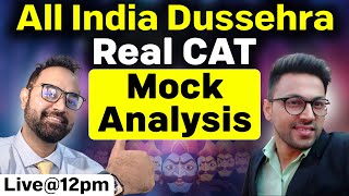 CAT 2024 All India Dussehra Real CAT Mock Live Solving  Analysis With IIM Lucknow  SPJIMR Alumni [upl. by Niamrahc]