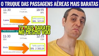 O TRUQUE DAS PASSAGENS AÉREAS BARATAS [upl. by Ruffina]