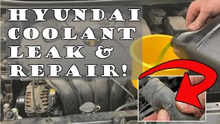 Hyundai coolant leak repair amp refill [upl. by Rotsen636]