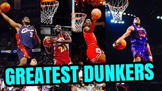 The 10 Greatest Dunkers In NBA History [upl. by Letnoj]