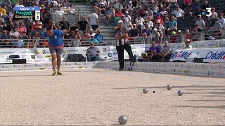 Mondial La Marseillaise à pétanque  8e de finale Puccinelli contre Stievenart [upl. by Stedmann]