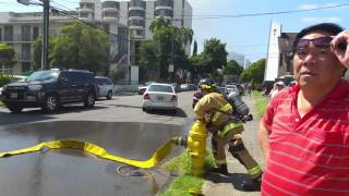 Fireman opening fire hydrant [upl. by Iraj851]