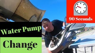 Water Pump Impeller Change on 90 HP Honda Outboard Motor in 90 Seconds [upl. by Urbani]