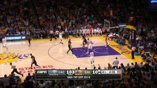 Jeremy Lin waves off Kobe Bryant and scores [upl. by Ttergram854]