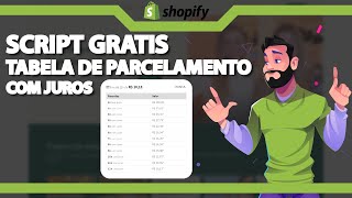 SCRIPT GRATIS Configurar Tabela de Parcelamento com Juros no Shopify Rápido e Fácil 2023 [upl. by Ttiwed]