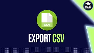 HOW TO EXPORT A CSV  MENDIX 10 [upl. by Brandyn]