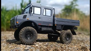 RC CRAWLER UNIMOG 110 LOST IN A CORNFIELD [upl. by Landbert]