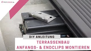 Kovalex® Anfangs und Endclip zur Befestigung von Terrassendielen [upl. by Attelra298]