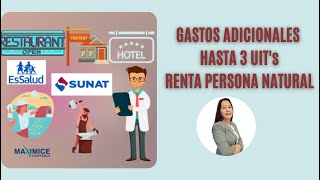 GASTOS DEDUCIBLES PERSONA NATURAL HASTA 3 UITS  2021  2022  SUNAT [upl. by Noseyt]