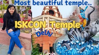 Vlog07 ISKCON TEMPLE  Delhi  full detail Vlog  jahnviscorner youtube vlog ytvideo [upl. by Catt]