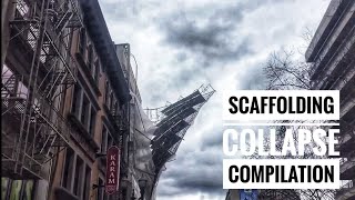 Scaffolding Collapse  Scaffold Falling Over Compilation [upl. by Katheryn]