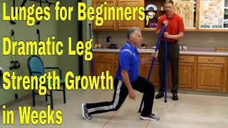 Lunges for Beginners Dramatic Leg Strength Growth in Weeks [upl. by Lyrrad]