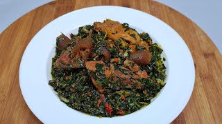 HOW TO MAKE AUTHENTIC EDIKAIKONG SOUP CALABAR STYLE VEGETABLE SOUP IFYS KITCHEN [upl. by Behn]