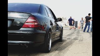 Drag Race  Mercedes E55 AMG vs E55 AMG [upl. by Rolyab390]