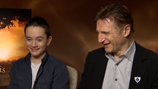 Liam Neeson amp Lewis MacDougall Share Their Nightmares  A Monster Calls Interview [upl. by Sachiko]