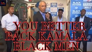 Obama Says Black Men Dont Want To Vote For Kamala Because Shes A Women [upl. by Ezmeralda]