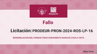 Fallo PRODEURPRON2024ROSLP16 [upl. by Kamp]