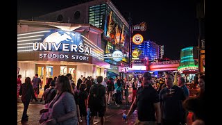 Universal Studios Citywalk Night Walk Orlando Florida [upl. by Sankey188]