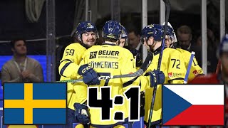 SVERIGE VS TJECKIEN BEIJER HOCKEY GAMES 2024 [upl. by Omoj]