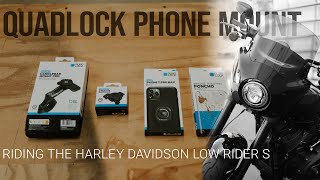 Quadlock Phone Mount for 2023 Harley Davidson Low Rider S [upl. by Lledal]