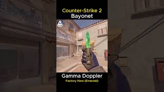 BAYONET  Gamma Doppler Emerald 2024  Factory New FN  Skin Showcase  Animation CS2 [upl. by Nodyl269]