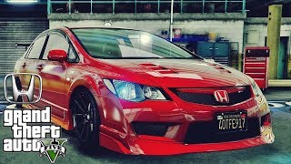 Honda Civic Type R FD2 tuning  GTA V MSI GeForce GTX 1080 Ti GAMING X [upl. by Aerol]