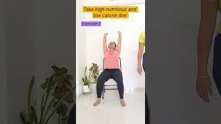 4 Chair workouts for weight loss shorts viralreels yoganutrition bellyfatloss thighfatloss [upl. by Naujik]