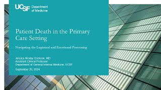 Patient Death in the Primary Care Setting [upl. by Nnylav]