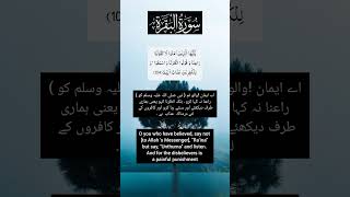 Surah Al Baqarah with translation verses 104 [upl. by Lyrrad570]